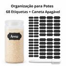 Etiquetas Kit Com 68 Unidades Personalizáveis E Caneta Apagável Grátis Para Organização