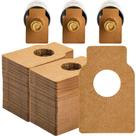 Etiquetas para garrafas de vinho: papel kraft DEAYOU, 500 unidades, marrom, reutilizável