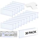 Etiquetas para prateleira Collwait 30 peças, suportes para etiquetas de arame 7,6 x 3,2 cm