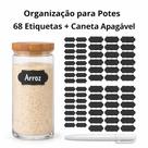 Etiquetas Personalizáveis Kit Com 68 Adesivos E Caneta De Giz Perfeito Para Cozinha E Dispensa
