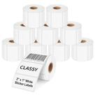 Etiquetas térmicas CLASSY 2x1 13000 com código de barras autoadesivo Rollo