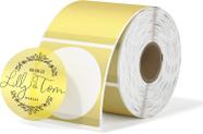 Etiquetas térmicas MUNBYN Gold Transparent 50,8x50,8mm 500/rolo