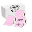 Etiquetas térmicas ORGBRO Z3 40x30mm 690 unidades pretas sobre rosa