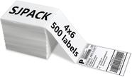 Etiquetas Térmicas SJPACK 4x6cm - 500 Unidades com Linha Perfurada Etiquetas Térmicas SJPACK 4x6cm - 500 Unidades com Linha Perfurada