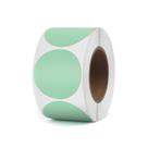 Etiquetas Térmicas YIKIADA Green Circle - Vinil à Prova D'Água (3,8cm) - Pacote com 500