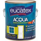 Eucatex Tinta Esmalte Brilho Base Agua.3,6 Branco