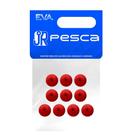Eva Boleado 8mm Bolinha Vermelho - Jr Pesca Eva Boleado 8mm Bolinha Vermelho - Jr Pesca