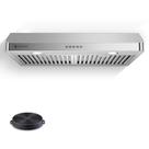 Exaustor AMZCHEF Under Cabinet 30cm 750m³/h em aço inoxidável