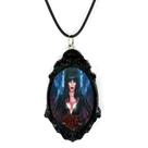 Exclusivo colar pingente arte resinada elvira perfeito