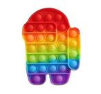 Exercitadores de mão entre nós push pop pop bolha sensorial fidget brinquedo alívio do estresse silicone