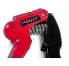 Exercitadores de mão equipamento de fitness pinça treinamento pinça de mola ajustável vermelho/preto