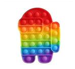 Exercitadores de mão silicone para aliviar o estresse entre nós push pop pop bubble sensorial fidget toy