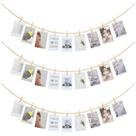 Exibição de fotos, decoração de parede, KLOGTSIND Boho Wooden Bead, 3 unidades