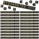 Exibir preço Cube Number Letter Price Tag Cube Blocks Qunclay