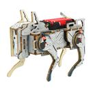 Experimentos científicos: cão mecânico de controle de voz DIY de madeira