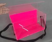 Expositor Acrílico Pink para 40 Caixinhas da Felicidade, Bolo no Pote e Copos - Ideal para Festas
