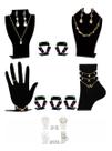 Expositor Busto Brinco Colar Anel Corrente P/ Joia Kit 9un