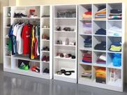 Expositor Colméia Cabideiro Nichos 3 Peças Loja Roupas Expositor Colméia Cabideiro Nichos 3 Peças Loja Roupas