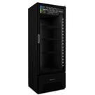 Expositor De Bebidas Essential All Black VB40AH Metalfrio Refrigerador 403 Litros Preto 220V