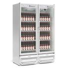 Expositor de Bebidas Vertical 2 Portas GCBC950 Branco 220V Gelopar