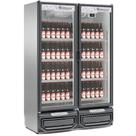 Expositor de Bebidas Vertical 2 Portas GCBC950 Inox 220V Gelopar