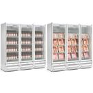 Expositor de Bebidas Vertical 3 Portas GCBC1450 Branco Gelopar 220V