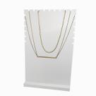 Expositor de colar Branco para até 6 Colares Mdf Pintura Fosca