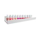 Expositor de Esmaltes 75cm MDF Branco Nicho de Parede para Manicure e Designer de Unhas