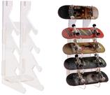 Expositor de fingerboard em acrílico RACOFSB com capacidade para 5 unidades