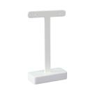 Expositor de Joias Brinco - Formato T Médio - Branco Laca Madeira Mdf