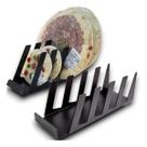 Expositor De Pizza Retangular Preto 40cm Organizadores para Alimentos Expositor De Pizza Retangular Preto 40cm Organizadores para Alimentos