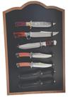 Expositor Display De Facas Mdf 7 Facas Preto