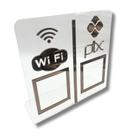 Expositor DUPLO WI-FI - PIX - Cristal com Bronze