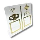 Expositor DUPLO WI-FI - PIX - Cristal com Dourado