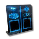 Expositor DUPLO WI-FI - PIX - Preto com Azul