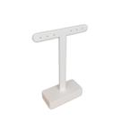Expositor Joias Brinco - T - "G" - 6 Brincos - Madeira Mdf Laca Branco