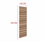 Expositor painel canaletado 18mm amadeirado escuro altura 180 cm comp 60 cm Expositor painel canaletado 18mm amadeirado escuro altura 180 cm comp 60 cm
