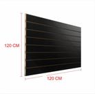 Expositor painel canaletado 18mm preto altura 120 cm comp 120 cm
