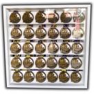 Expositor Porta 50 Medalhas (8cm) cod46-1 Cor:Preto