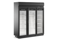 Expositor Refrigerado Vertical 1350 Litros Auto Serviço 3 Portas de Vidro Fricon ACFM1220 Preto - 220V