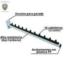 Expositor Rt Arara Inclinado Cabideiro Parede kit com 5