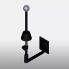 Expositor Suporte De Parede Vector Eg-1550 Para Sax Soprano