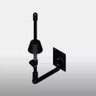Expositor Suporte De Parede Vector P/ Clarinete E Flauta EG-1509