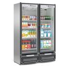 Expositor Vertical 2 Portas GCVR950 Inox 220V Gelopar