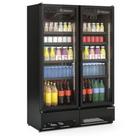 Expositor Vertical 2 Portas GCVR950CB All Black Gelopar 220V
