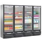 Expositor Vertical 4 Portas GCVR1950 Inox 220V Gelopar