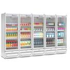 Expositor Vertical 5 Portas GCVR2500 Branco 220V Gelopar