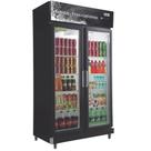 Expositor Vertical Linha Economic 2 Portas RF020 Preto Frilux 110v