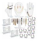 Expositores Colar Brinco Anel Pulseira Joias Biju Kit 20pç