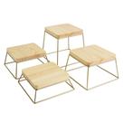 Expositores de alimentos YFEEN Dessert Table Risers Wood Metal